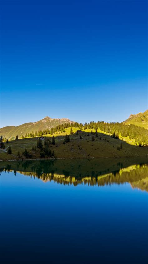 Lake Bannalpsee Wallpaper 4k Mountain Lake Idyll Switzerland Blue