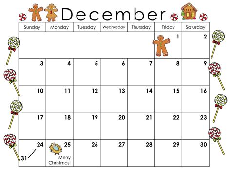 December Calendar December Calendar Cool Calendars Christmas Units