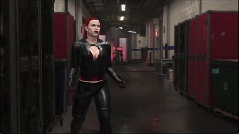 Wwe 2k19 The Black Widow V Ruby Riott Backstage Youtube