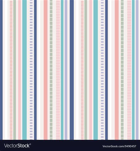 Stripes Seamless Pattern Pastel Colors Pattern Vector Image