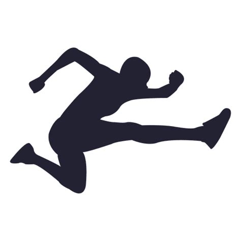 Long Jump Athlete Silhouette Transparent Png And Svg Vector File