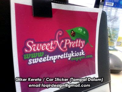 Jadi begitulah cara mudah nak tukar nama kereta. faqirdesign : Design and Printng Services: Stiker Kereta