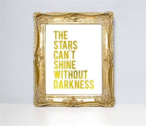 Silver Foil Print Gold Foil Print Inspirational Quote Stars Etsy