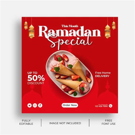 Premium Vector Special Ramadan Sale Design Template For Social Media