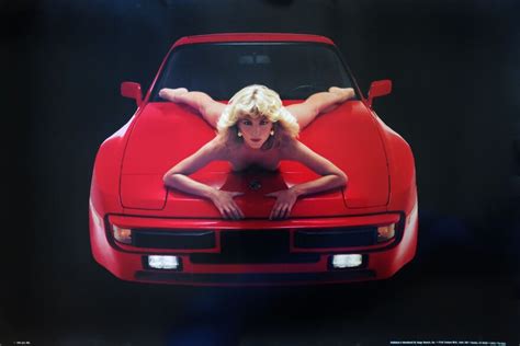 Naked On A Porsche Iconic S Pinup Girl Porn Pic Hot Sex Picture