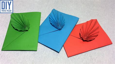 How To Make Leaf Envelope Paper Diy Origami Envelope Paper Making