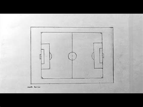 C Mo Dibujar Un Cancha De Futbol A Escala Youtube