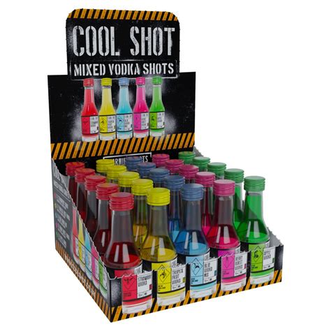 Cool Shot Mixed Vodka Shots 25 X 20ml 500ml Bb Foodservice