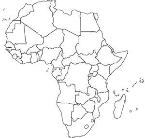 Africa map blank african map calendar june africa map with countries | world map 07 the most favorite tourist spots in the world: Outline Maps for Continents, Countries, Islands States and More - Test Maps and Answers ...