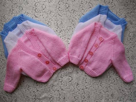 Free download, borrow, and streaming : Micro Preemie- 3 month Classic round and V neck cardigan ...