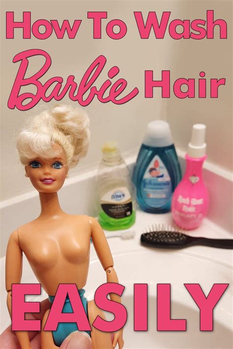 How To Wash Barbie Hair Easily Doll Hair Detangler Barbie Hair Fix