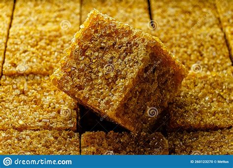 Cane Sugar Cube Macro Image Sugar Cube On Top Of Other Cubes In Pack