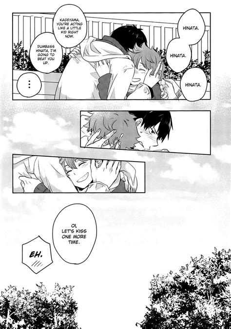 an anime page with two people kissing each other