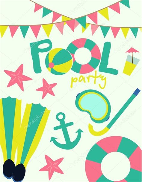 962 Pool Party Vector Illustrations Clip Art Istock Chegospl