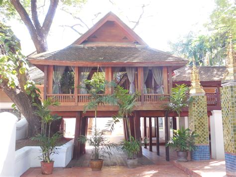 Thai style wooden ban | Thai house, House design, Gazebo