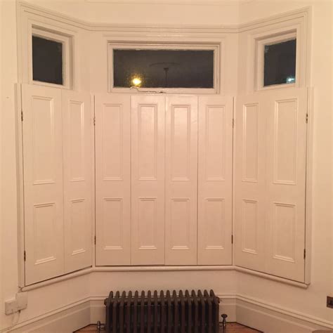 Reclaimed Wood Victorian 34 Shutters Primed And Painted Bay Window
