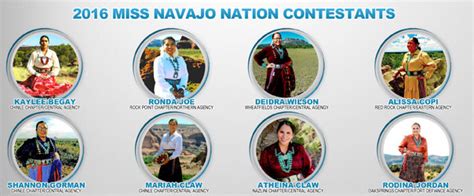 Miss Navajo Nation Pageant Contestants 2016