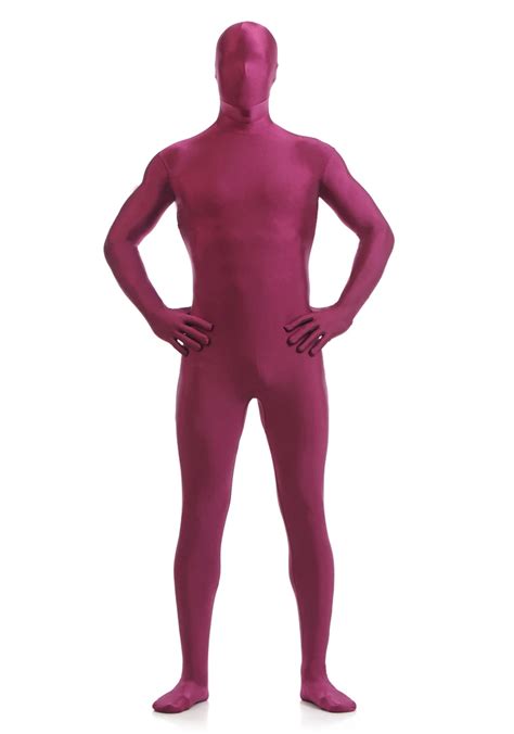 scm006 second skin tight suits lycra zentai suit wine red spandex unitard mens cosplay full