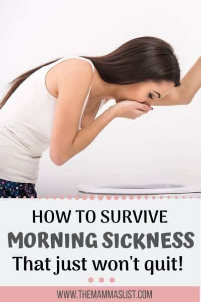 how to get rid of morning sickness and get on with it