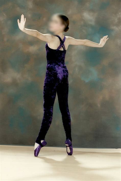 Balletpointe Dance Costume Bright Purple Crushed Velvet