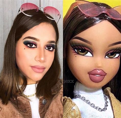 people are turning themselves into human versions of bratz dolls using makeup and the