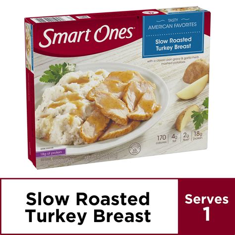 Smart Ones Slow Roasted Turkey Breast Frozen Meal 9 Oz Box Walmart