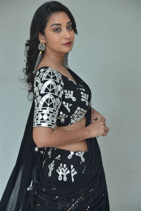 Nallamala Movie Actress Bhanu Shree Stills In Black Saree