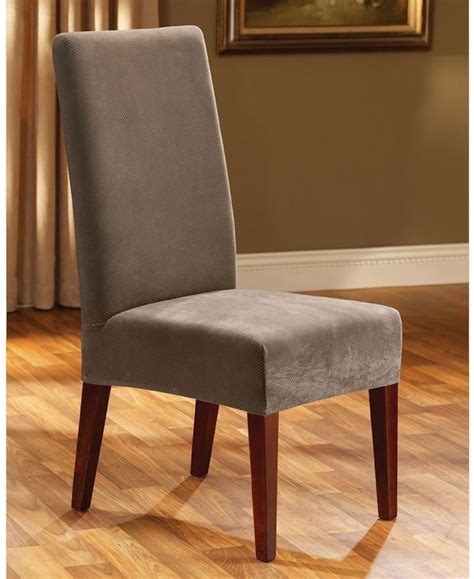 Contemporary chair slipcovers are not your grandma's frumpy slipcovers of yesteryear; Sure Fit™ Pique Dining Chair Slipcover | Slipcovers for ...