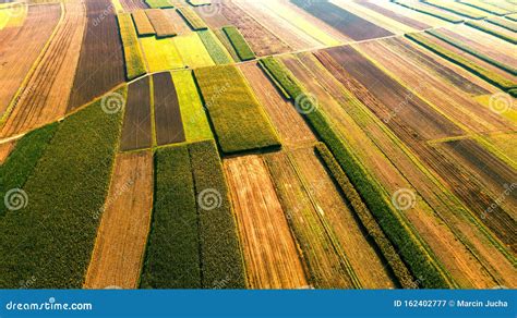 Farm Fields And Ocean With Inishmaan Island In Background Royalty Free