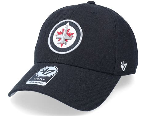 Winnipeg Jets Mvp Black Adjustable 47 Brand Cap