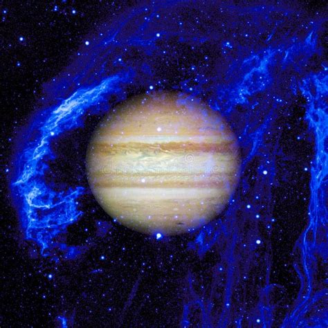 Jupiter In Outer Space Elements Of This Image Furnished By Nasa Stock