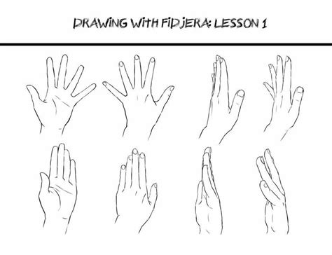 How To Draw A Waving Hand At How To Draw