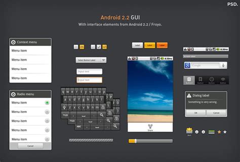 Android Gui Set Psd Vector Uidownload