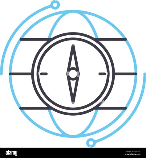 Discover Line Icon Outline Symbol Vector Illustration Concept Sign