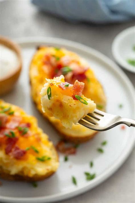 Bake for about 55 minutes at 425° fahrenheit. Twice-Baked Potatoes - My Baking Addiction