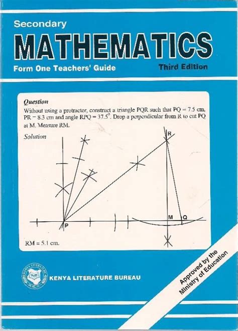 She has also written textbooks for primary and secondary level as well as numerous academic books. Secondary Mathematics Form 1 Teacher's book | Text Book Centre