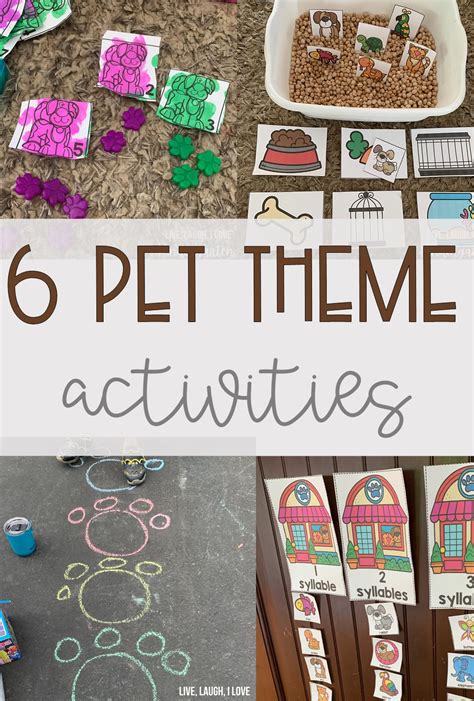 I Am So Excited To Share 6 Pet Theme Activities For You To Do With Your