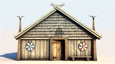 Vikings House 1 3d Model