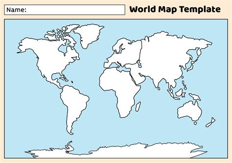 Sample Example And Format Templates Map Of World Blank Template U2013