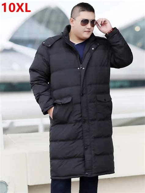 Winter Long Down Jacket Tall Big Size Fat Xl Coat Overknee 10xl 9xl