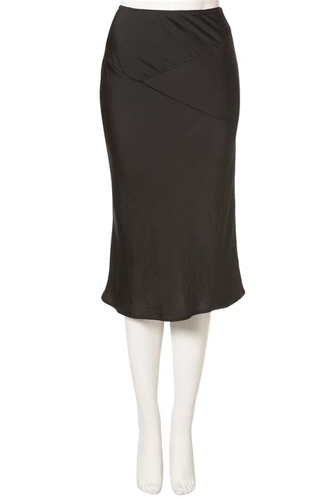 Topshop Bias Cut Midi Skirt In Black Lyst