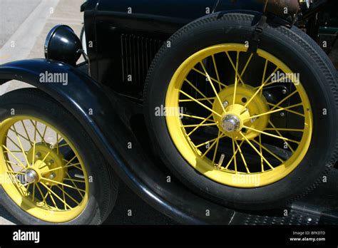 antique car tires Stock Photo - Alamy