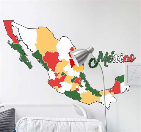 Vinilo Para Casa Mapamundi México Tenvinilo