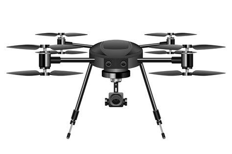 Realistic Drone Vector Design Illustration Isolated On White Background