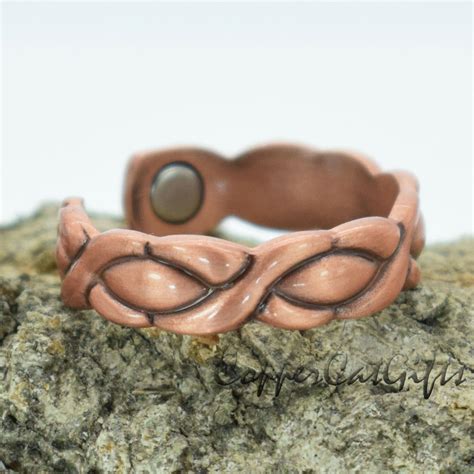 Pure Copper Magnetic Rings Women Healing Rings For Arthritis Etsy