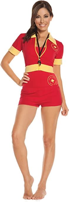 Womens Sexy Lifeguard Adult Role Play Costume Clothing