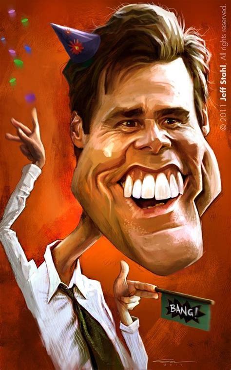Jim Carrey Celebrity Caricatures Caricature Sketch Cartoon Faces