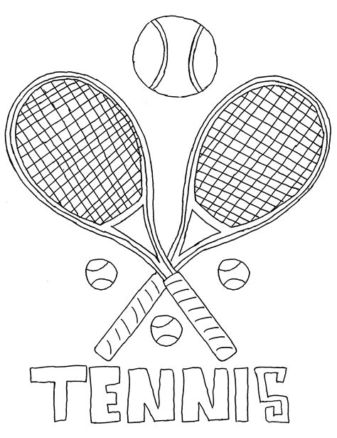 Coloriage A Imprimer Tennis Id Es De Coloriage