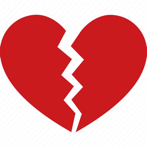 Break Breakup Broken Divorce Heart Heartbreak Separation Icon