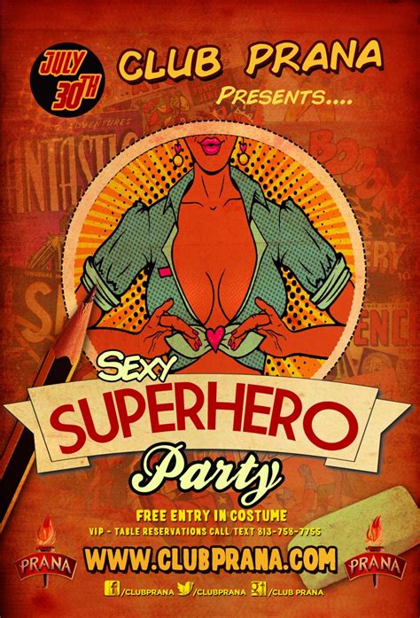 Sexy Superhero Party Club Prana